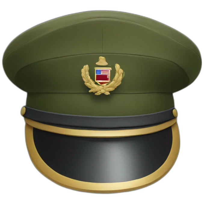 Military cap emoji
