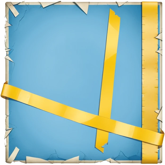 Street Poster + torn corner + yellow tape, Street Advertisements. emoji