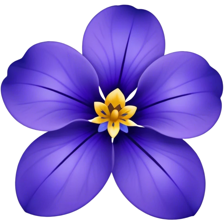 Blue violet flower emoji