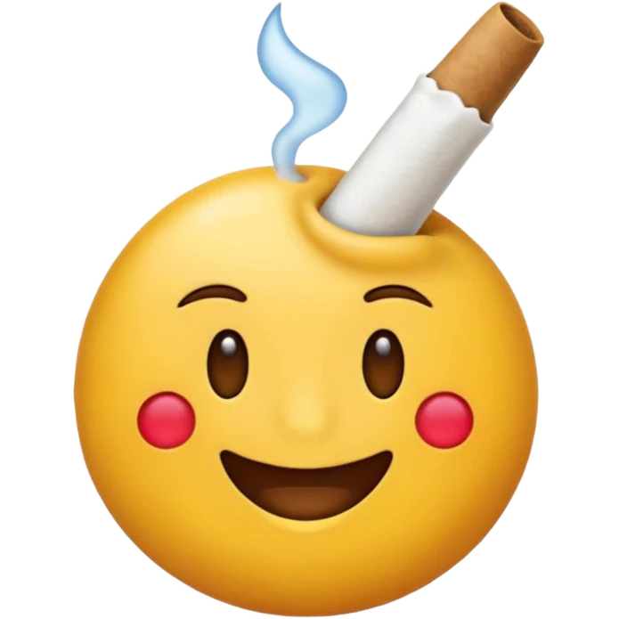 Un emoji qui fumé un joint  emoji