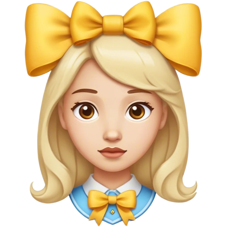 Calva con lazo  emoji