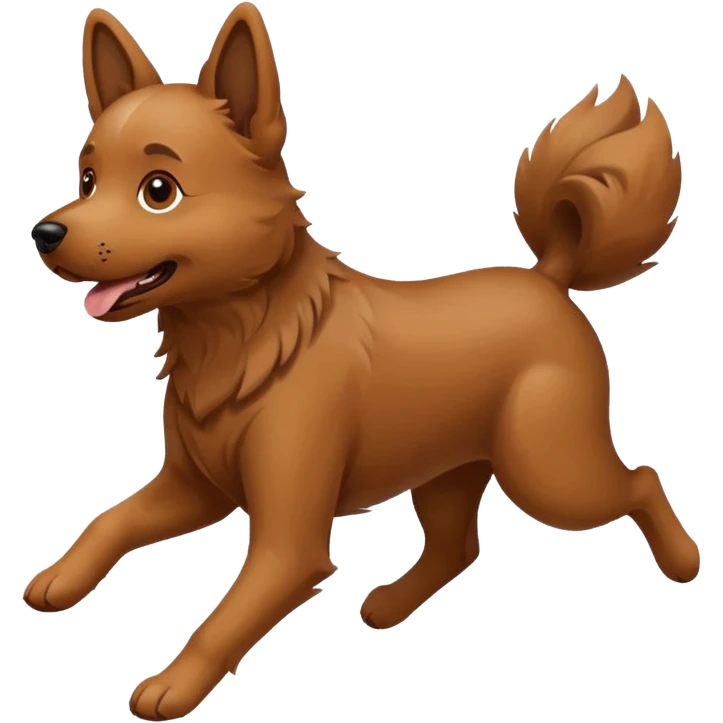 Dog running emoji