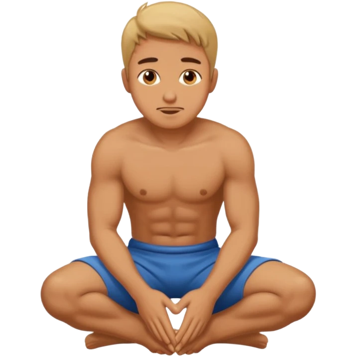 Kneeling groveling man emoji