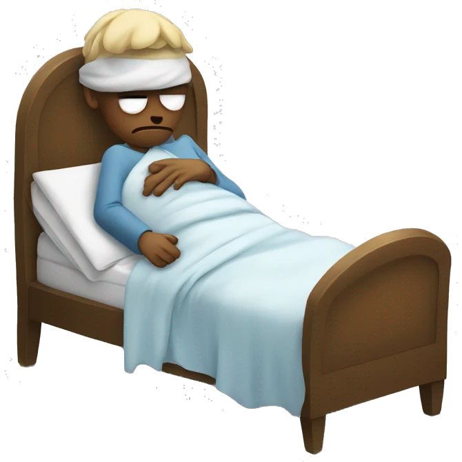 Sick with cold emoji