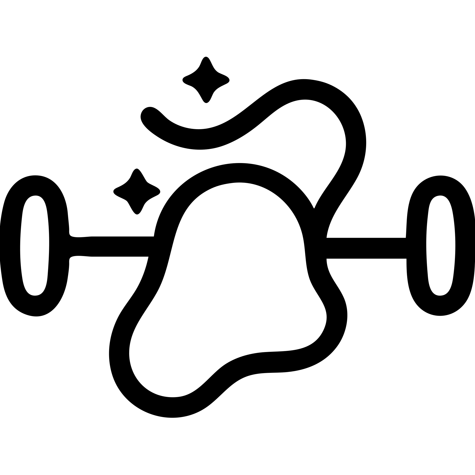 gym icon with a background shape emoji