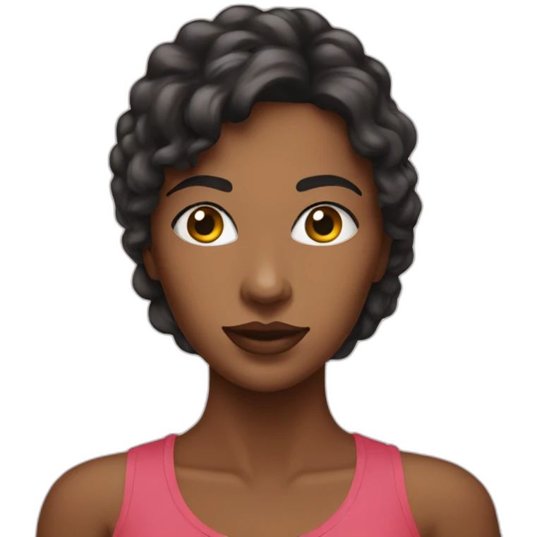 Woman near mirrow emoji