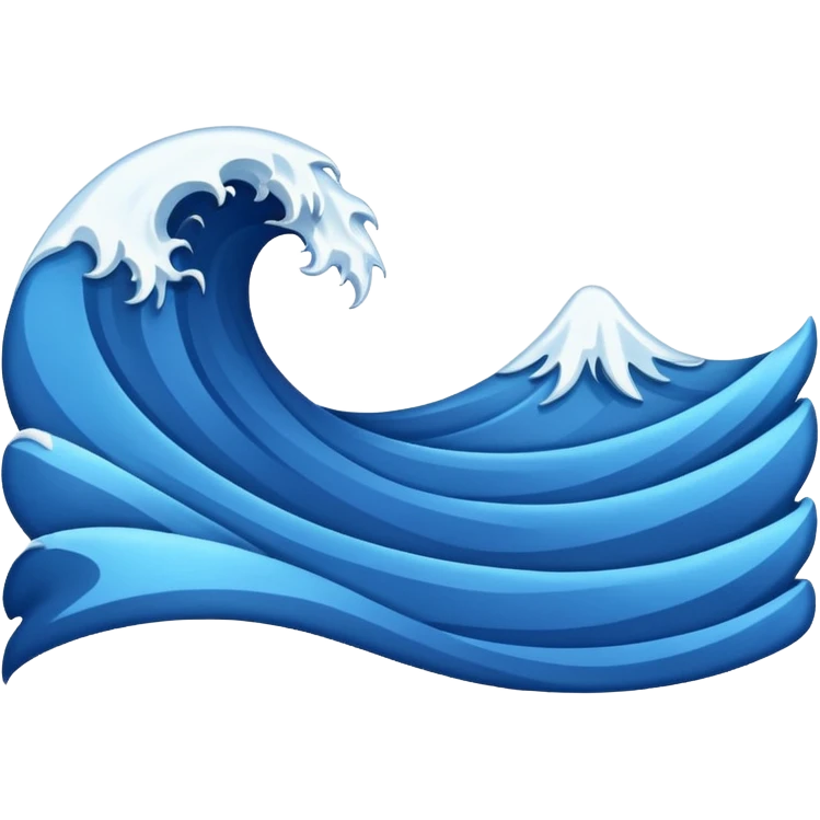 Wave Banner — blue cloth + white crest,Royal Banners emoji