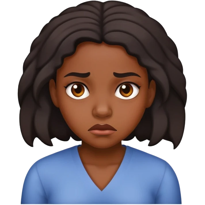black girl disgusted  emoji