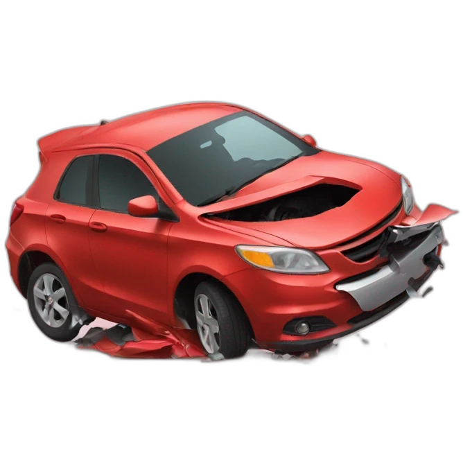 Cars crash emoji