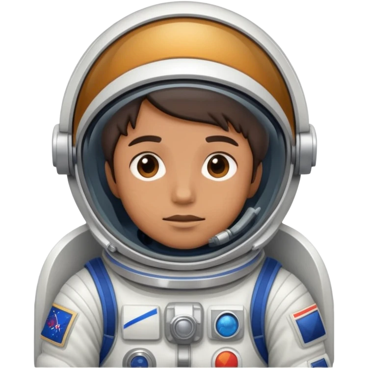 an apologetic astronaut emoji