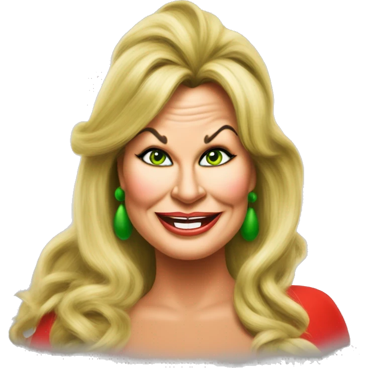 Jennifer coolidge as grinch emoji