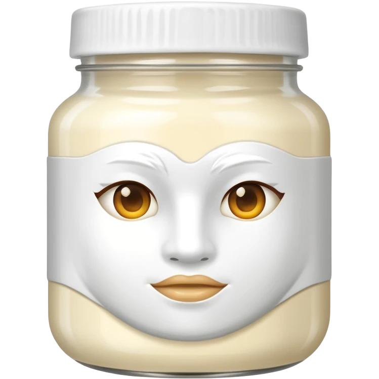 WHITE hair mask in a jar THE PRODUCT  emoji