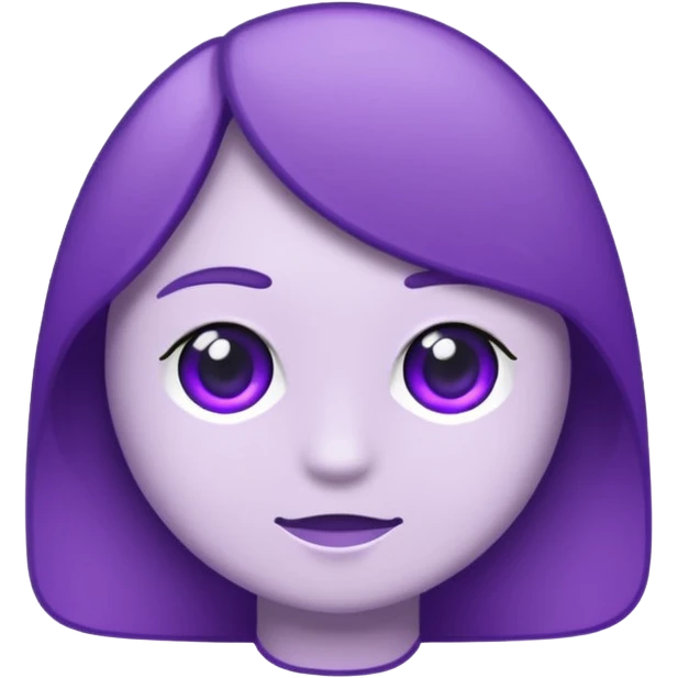 text that spells "me" in a shiny purple font sticker with white outline emoji