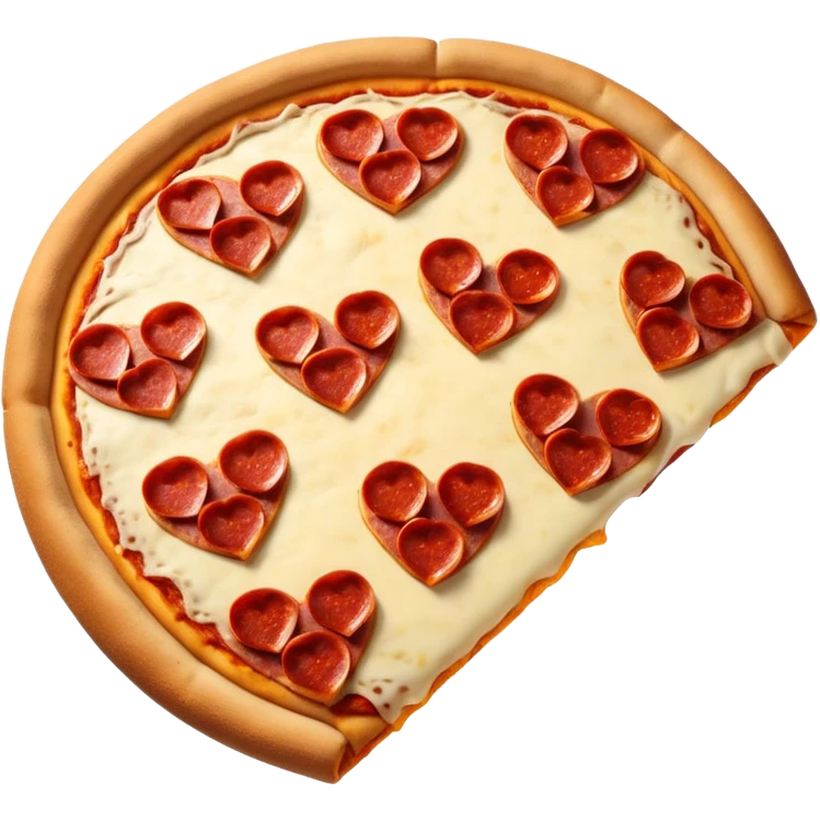 A loving pizza  emoji