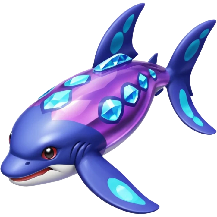 Pokemon legendary purple and cian crystal kyogre emoji