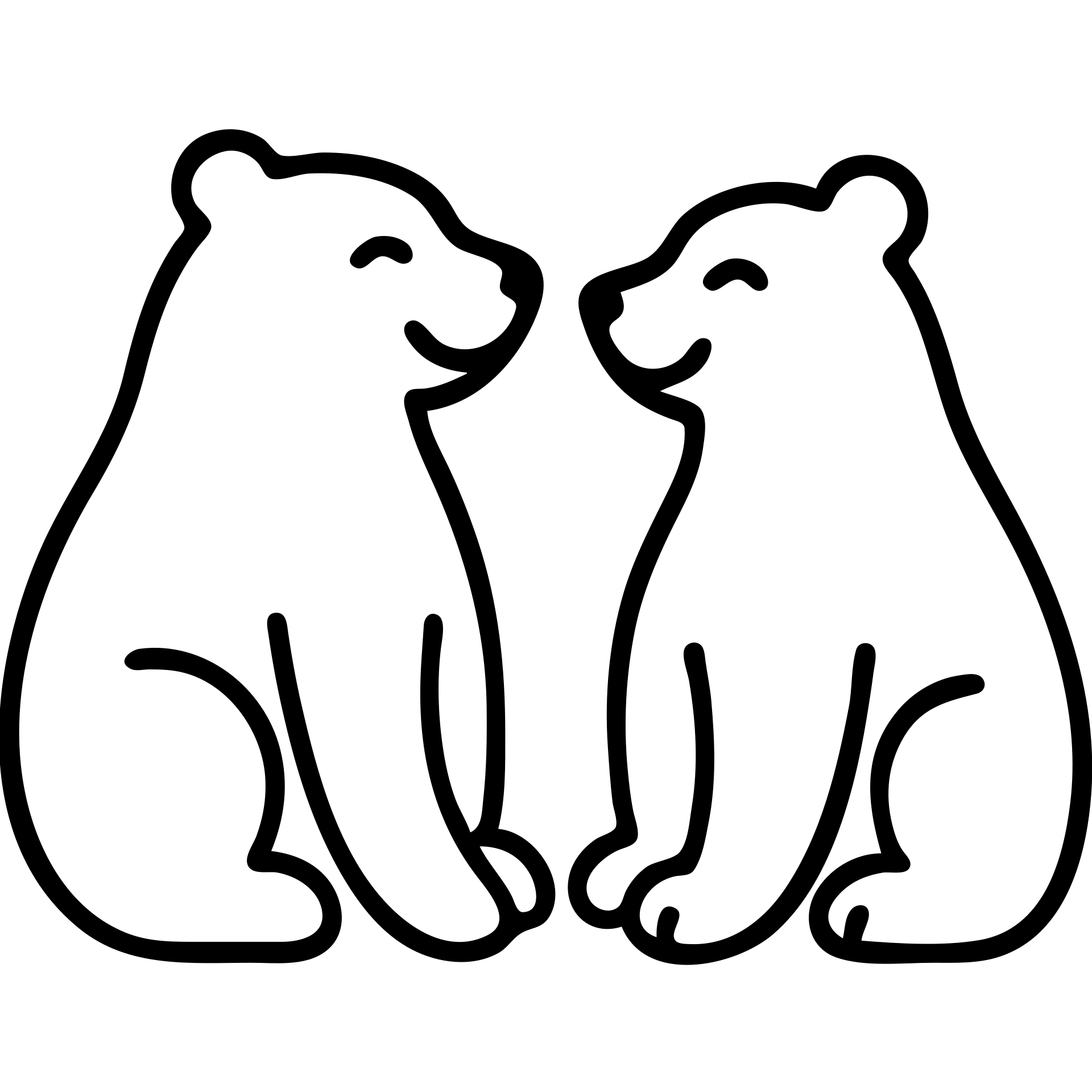Two bears - a polar bear and a brown bear - sitting together and smiling at each other emoji