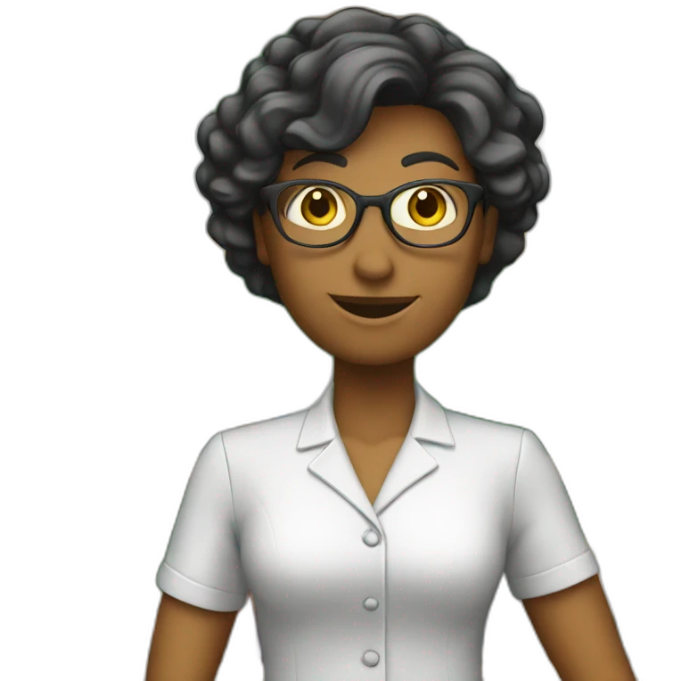 teacher in front of the clas emoji