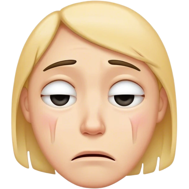 Sad crying depressed face emoji