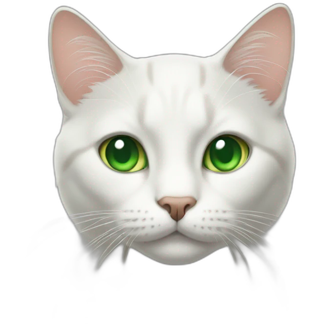 cat with green eyes emoji