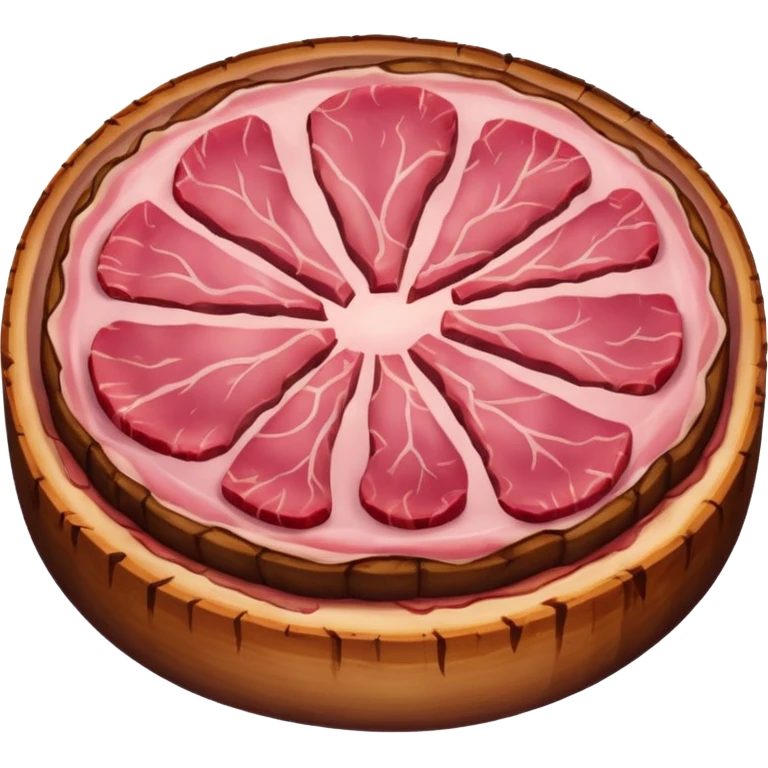 round meat slice roasted  emoji