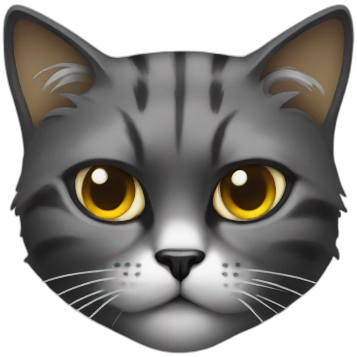 Cat looks like a terminator emoji