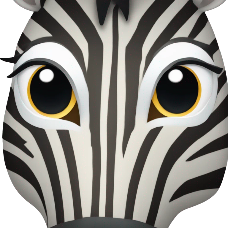 zebra face emoji