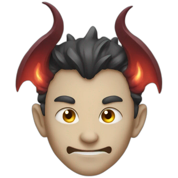 demon with nimb emoji