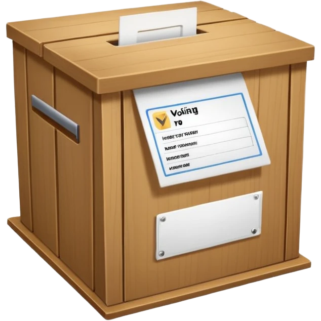 voting ballot and box emoji