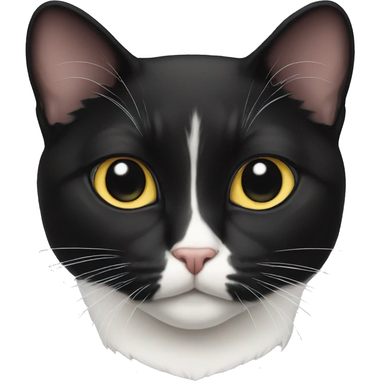 Tuxedo cat emoji