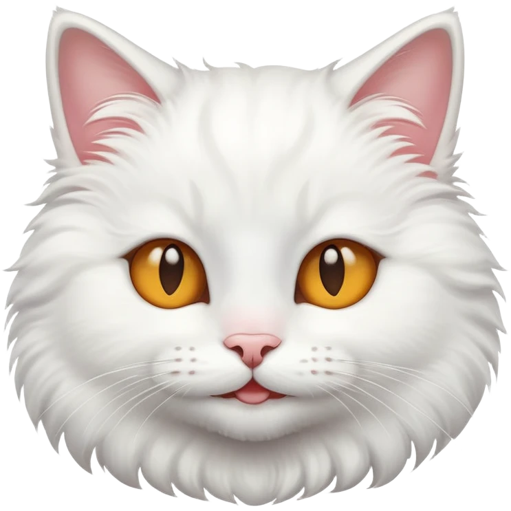 smiling white cat emoji