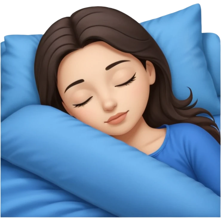 brunette-single-girl-in-blue-bed-sleeping-pretty-eyelashes-light-skin emoji