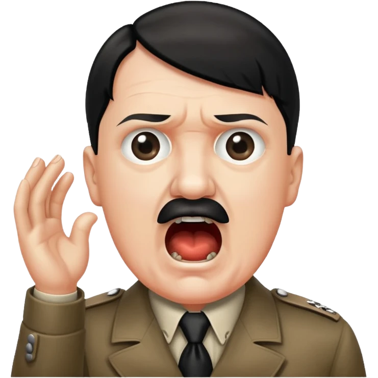 Hitler shouting emoji