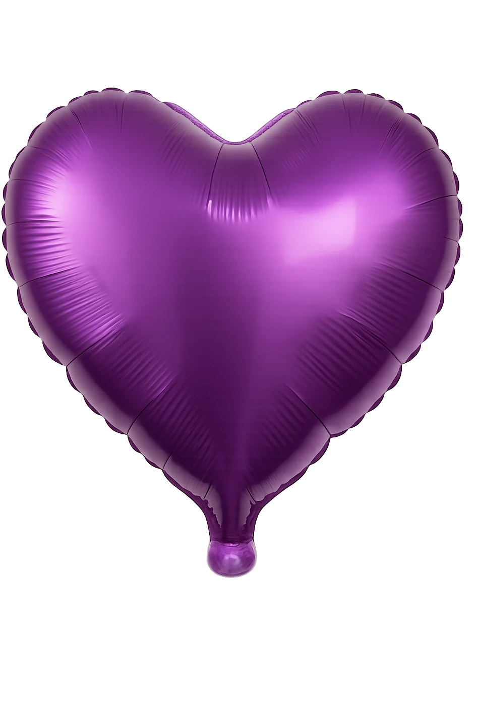 purple Foil balloon heart, remove background emoji