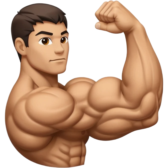 strong and detailed flexed veiny bicep emoji emoji
