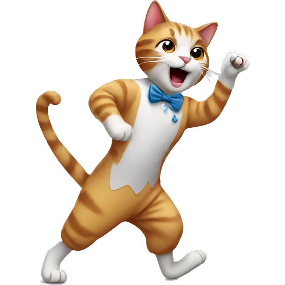 dancing cat emoji