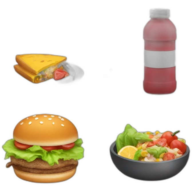 gym and meal emoji