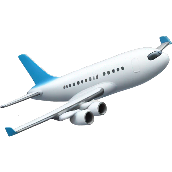 Aeroplane flying in clouds emoji