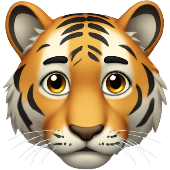 Sad tiger emoji