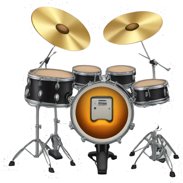 Electric drum set  emoji