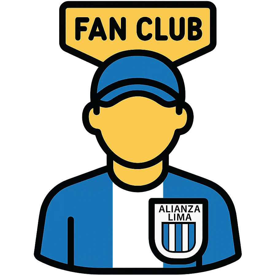 user icon representing a fan club for Alianza Lima, using the team's blue and white colors emoji