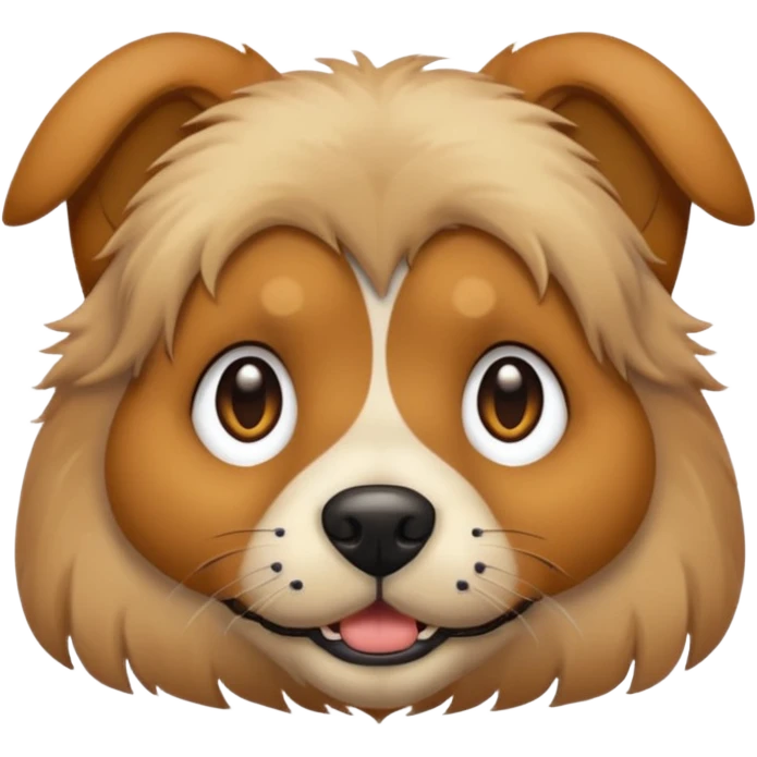 the face of a hip dog with piercings emoji