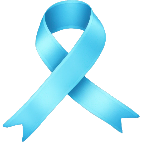sky blue ribbon emoji