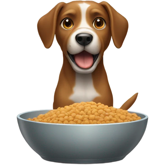 Dog eating  emoji