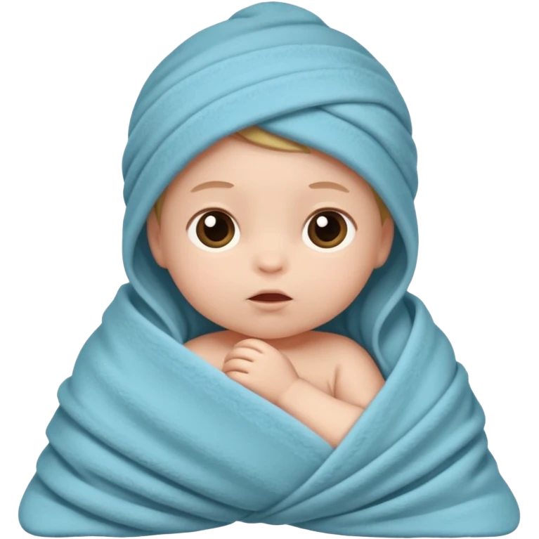 new born baby wrapped up emoji