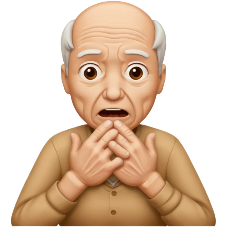 two hands making a choking gesture emoji