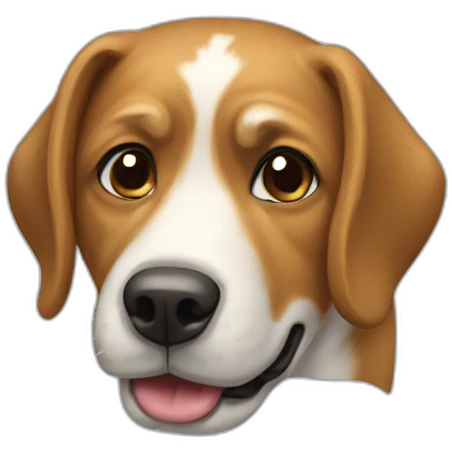 Un chien emoji