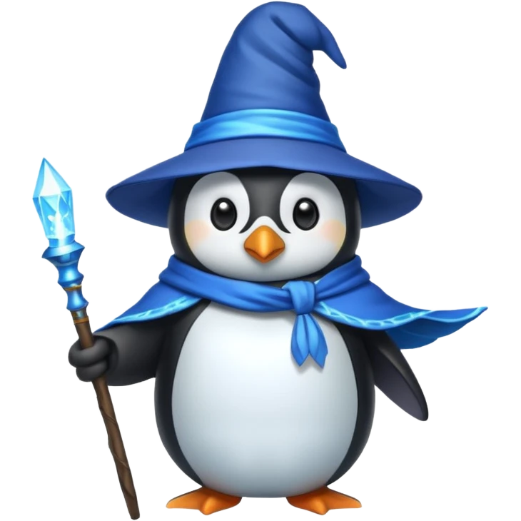Penguin Wizard emoji