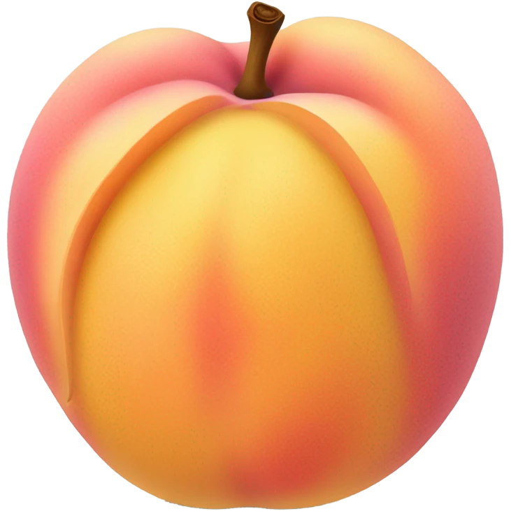 Fat peach emoji