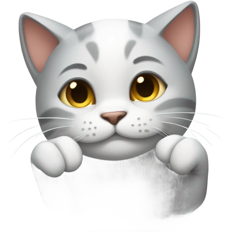 Mischievous cat rubbing paws together  emoji