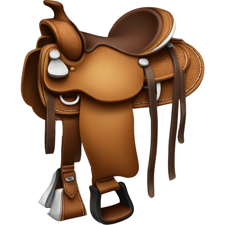 Brown western saddle  emoji